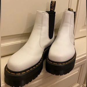 white dr. marten boots